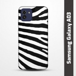 Pružný obal na Samsung Galaxy A03 s motivem Zebra