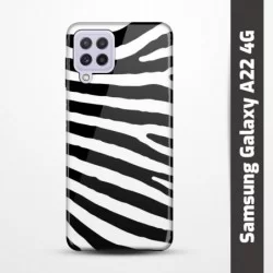Pružný obal na Samsung Galaxy A22 4G s motivem Zebra