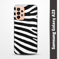 Pružný obal na Samsung Galaxy A23 s motivem Zebra