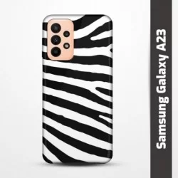 Pružný obal na Samsung Galaxy A23 s motivem Zebra