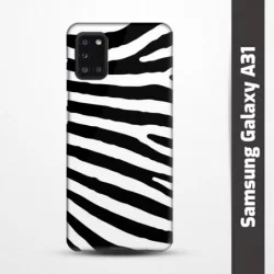Pružný obal na Samsung Galaxy A31 s motivem Zebra