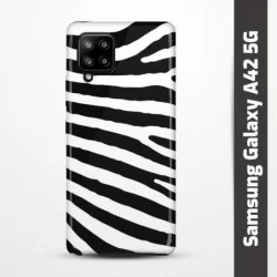 Pružný obal na Samsung Galaxy A42 5G s motivem Zebra