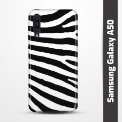 Pružný obal na Samsung Galaxy A50 s motivem Zebra