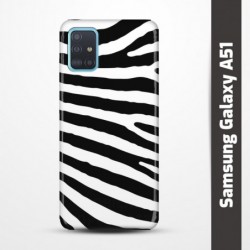 Pružný obal na Samsung Galaxy A51 s motivem Zebra