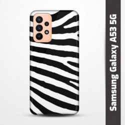 Pružný obal na Samsung Galaxy A53 5G s motivem Zebra