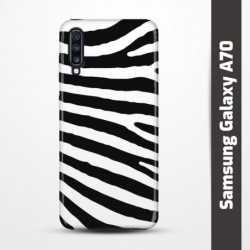 Pružný obal na Samsung Galaxy A70 s motivem Zebra