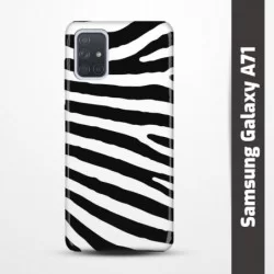 Pružný obal na Samsung Galaxy A71 s motivem Zebra
