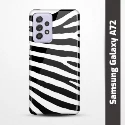 Pružný obal na Samsung Galaxy A72 s motivem Zebra