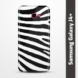 Pružný obal na Samsung Galaxy J4+ s motivem Zebra
