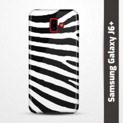 Pružný obal na Samsung Galaxy J6+ s motivem Zebra