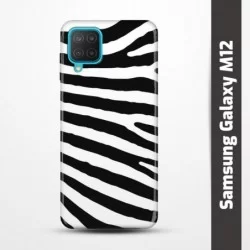 Pružný obal na Samsung Galaxy M12 s motivem Zebra