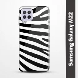 Pružný obal na Samsung Galaxy M22 s motivem Zebra