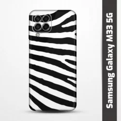 Pružný obal na Samsung Galaxy M33 5G s motivem Zebra