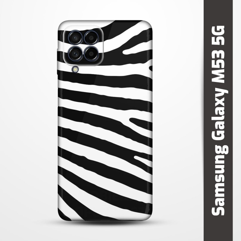 Pružný obal na Samsung Galaxy M53 5G s motivem Zebra