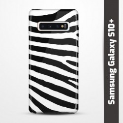 Pružný obal na Samsung Galaxy S10+ s motivem Zebra