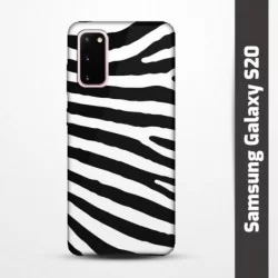 Pružný obal na Samsung Galaxy S20 s motivem Zebra
