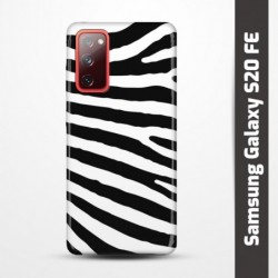 Pružný obal na Samsung Galaxy S20 FE s motivem Zebra