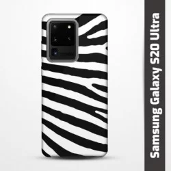 Pružný obal na Samsung Galaxy S20 Ultra s motivem Zebra