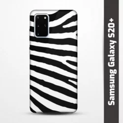 Pružný obal na Samsung Galaxy S20+ s motivem Zebra