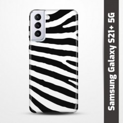 Pružný obal na Samsung Galaxy S21+ 5G s motivem Zebra