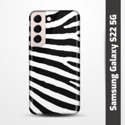 Pružný obal na Samsung Galaxy S22 5G s motivem Zebra