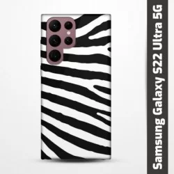 Pružný obal na Samsung Galaxy S22 Ultra 5G s motivem Zebra