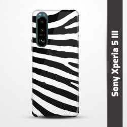 Pružný obal na Sony Xperia 5 III s motivem Zebra