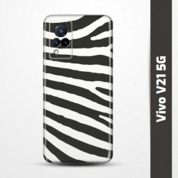 Pružný obal na Vivo V21 5G s motivem Zebra