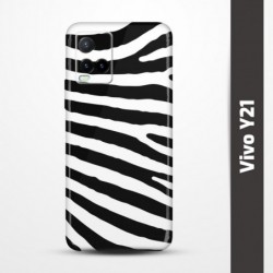 Pružný obal na Vivo Y21 s motivem Zebra