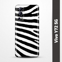 Pružný obal na Vivo Y72 5G s motivem Zebra