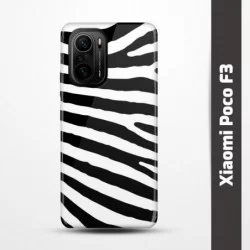 Pružný obal na Xiaomi Poco F3 s motivem Zebra