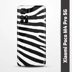 Pružný obal na Xiaomi Poco M4 Pro 5G s motivem Zebra