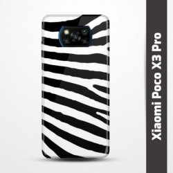 Pružný obal na Xiaomi Poco X3 Pro s motivem Zebra