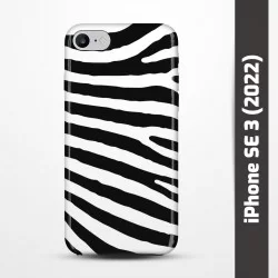 Pružný obal na iPhone SE 3 (2022) s motivem Zebra