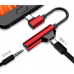 Adaptér na sluchátka | USB-C na 3,5mm Jack s USB-C