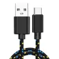 Pletený barevný 1m kabel USB-C
