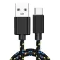 Pletený barevný 1m kabel micro USB