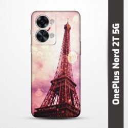 Pružný obal na OnePlus Nord 2T 5G s motivem Paris