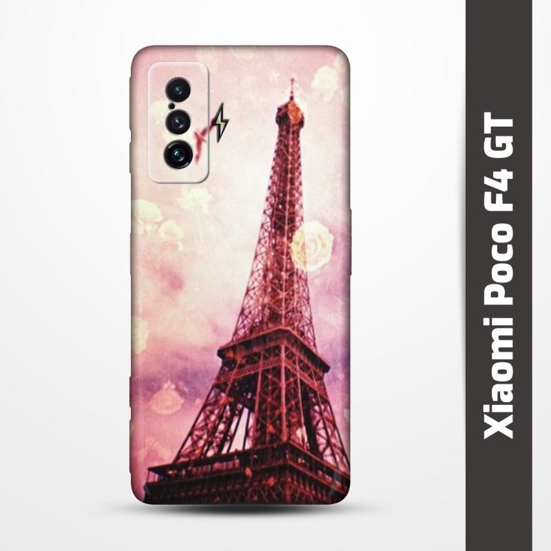 Pružný obal na Xiaomi Poco F4 GT s motivem Paris