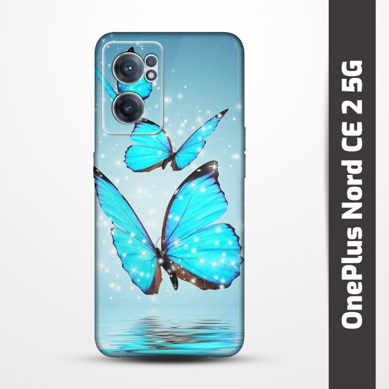 Pružný obal na OnePlus Nord CE 2 5G s motivem Motýli