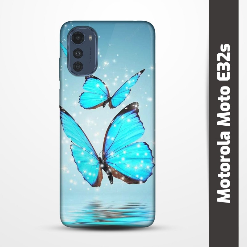Pružný obal na Motorola Moto E32s s motivem Motýli