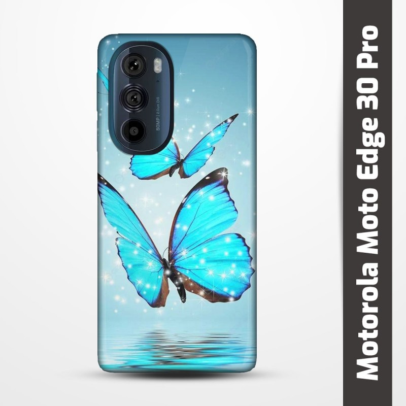 Pružný obal na Motorola Moto Edge 30 Pro s motivem Motýli