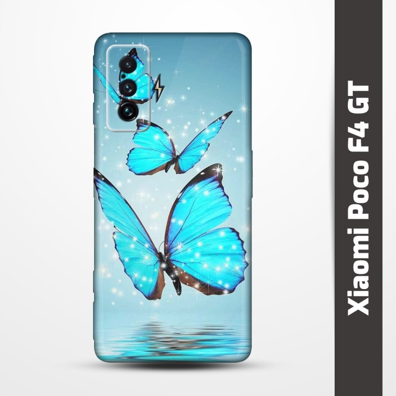 Pružný obal na Xiaomi Poco F4 GT s motivem Motýli