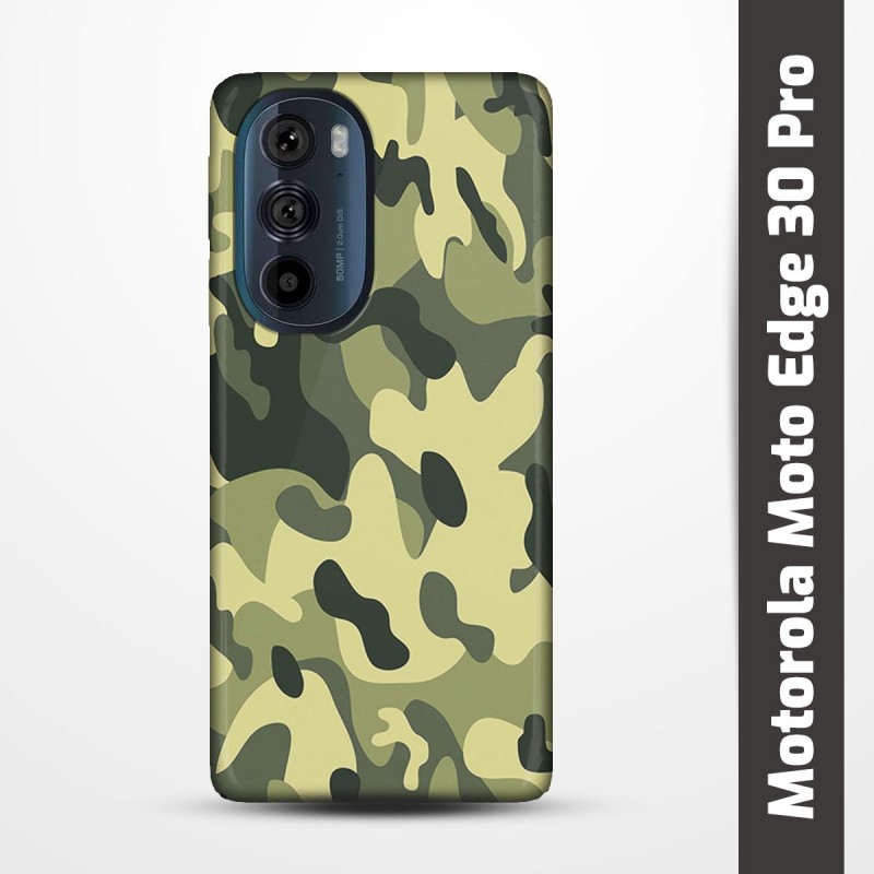 Pružný obal na Motorola Moto Edge 30 Pro s motivem Maskáč