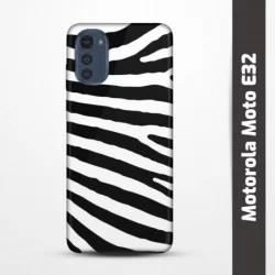 Pružný obal na Motorola Moto E32 s motivem Zebra