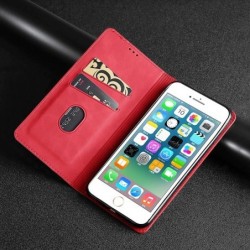  Kožené pouzdro na Xiaomi Poco F4 GT v barvě Červená