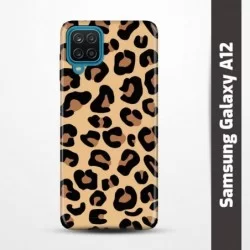 Pružný obal na Samsung Galaxy A12 s motivem Gepard
