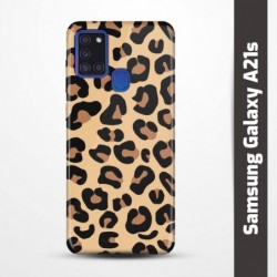Pružný obal na Samsung Galaxy A21s s motivem Gepard