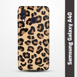 Pružný obal na Samsung Galaxy A40 s motivem Gepard