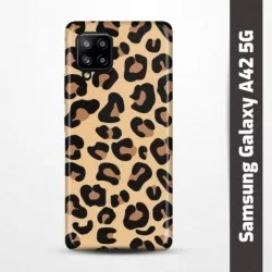 Pružný obal na Samsung Galaxy A42 5G s motivem Gepard
